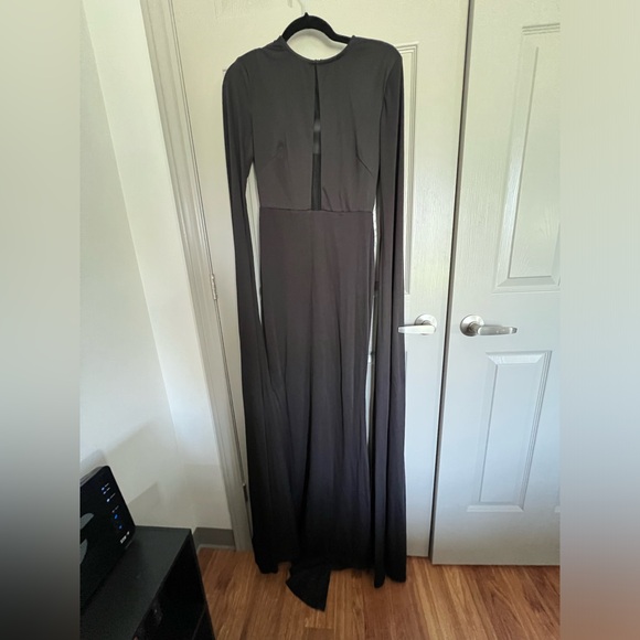 Medium Mesh Insert Maxi Prom Dress - Picture 6 of 9